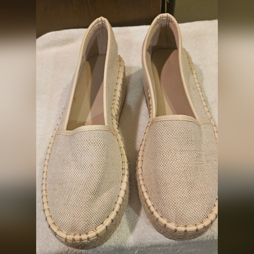 Women's Cream Slip-On Loafers
